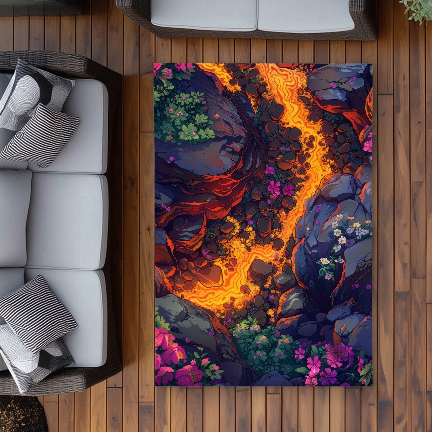 Tapis d'extérieur Hot River | Accent de décoration élégant