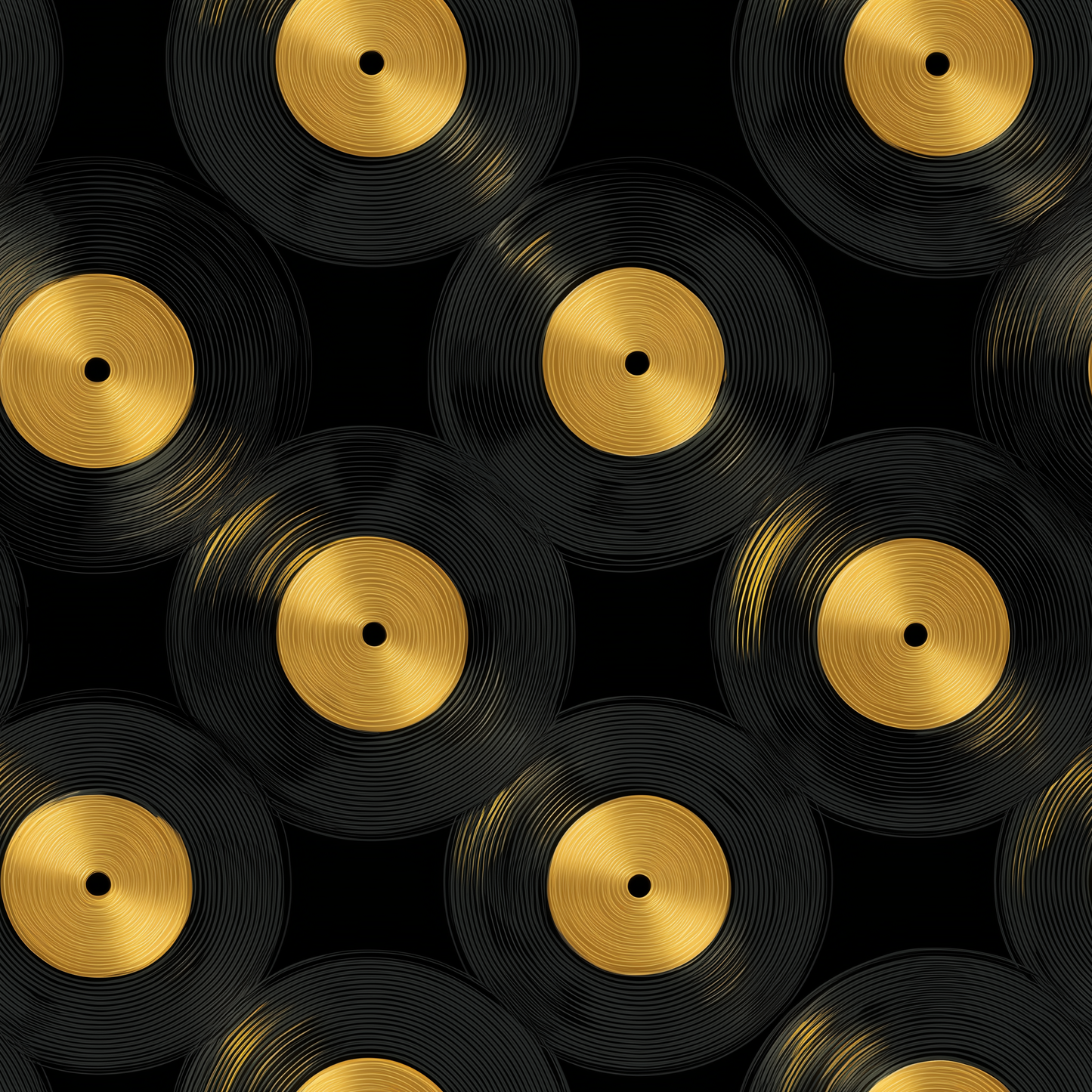 Golden Groove Circles Shower Curtain | Stylish Home Decor