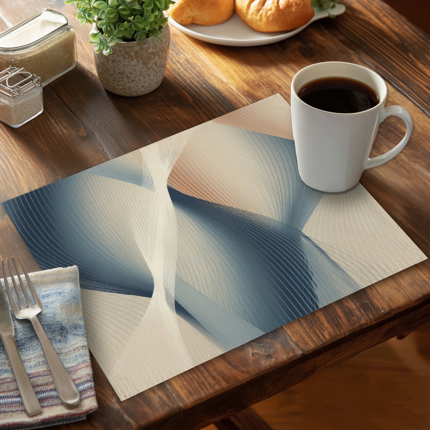 Heavenly Threads Polyester Placemat for Elegant Home Decor