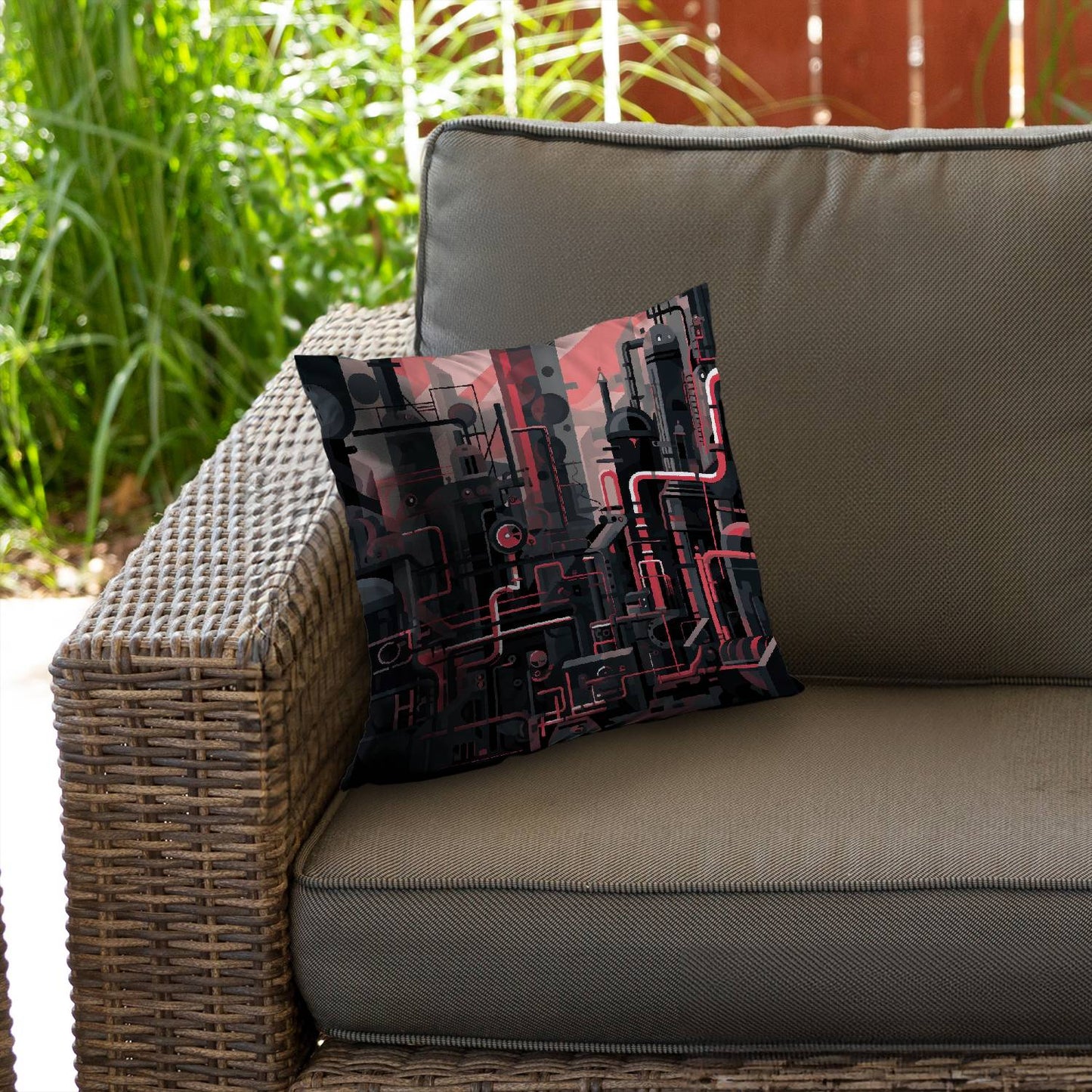 Industrial empire - Throw pillow - Print on demand