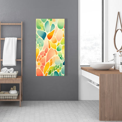 Organic Fruits - Turquoise Canvas Home Decor for Fresh Style