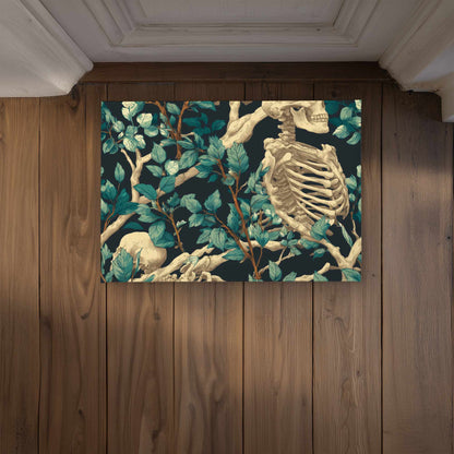 Sticks and Skulls Door Mat - Indoor Outdoor Home Decor