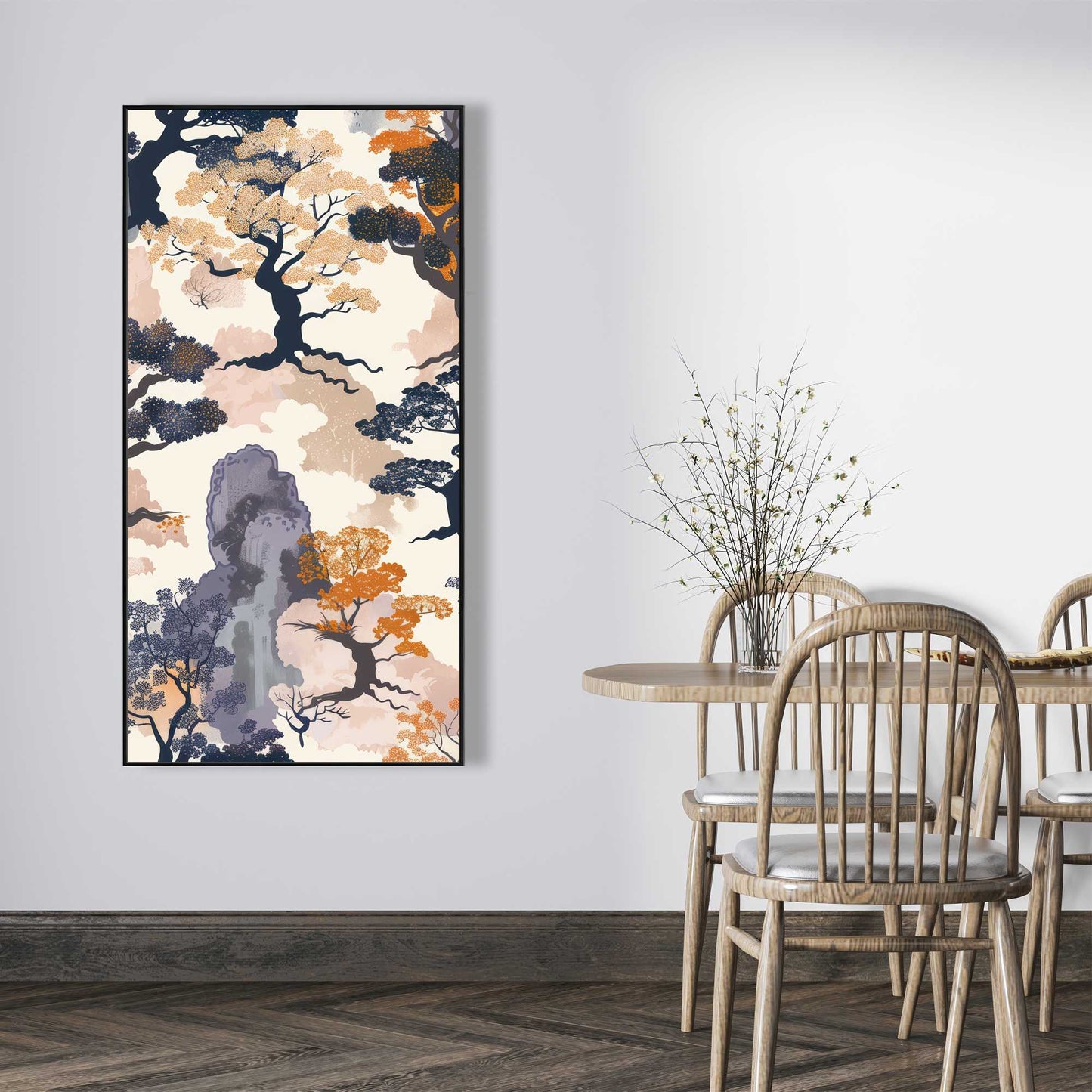 Voidless - Orange Framed Canvas for Stylish Home Decor