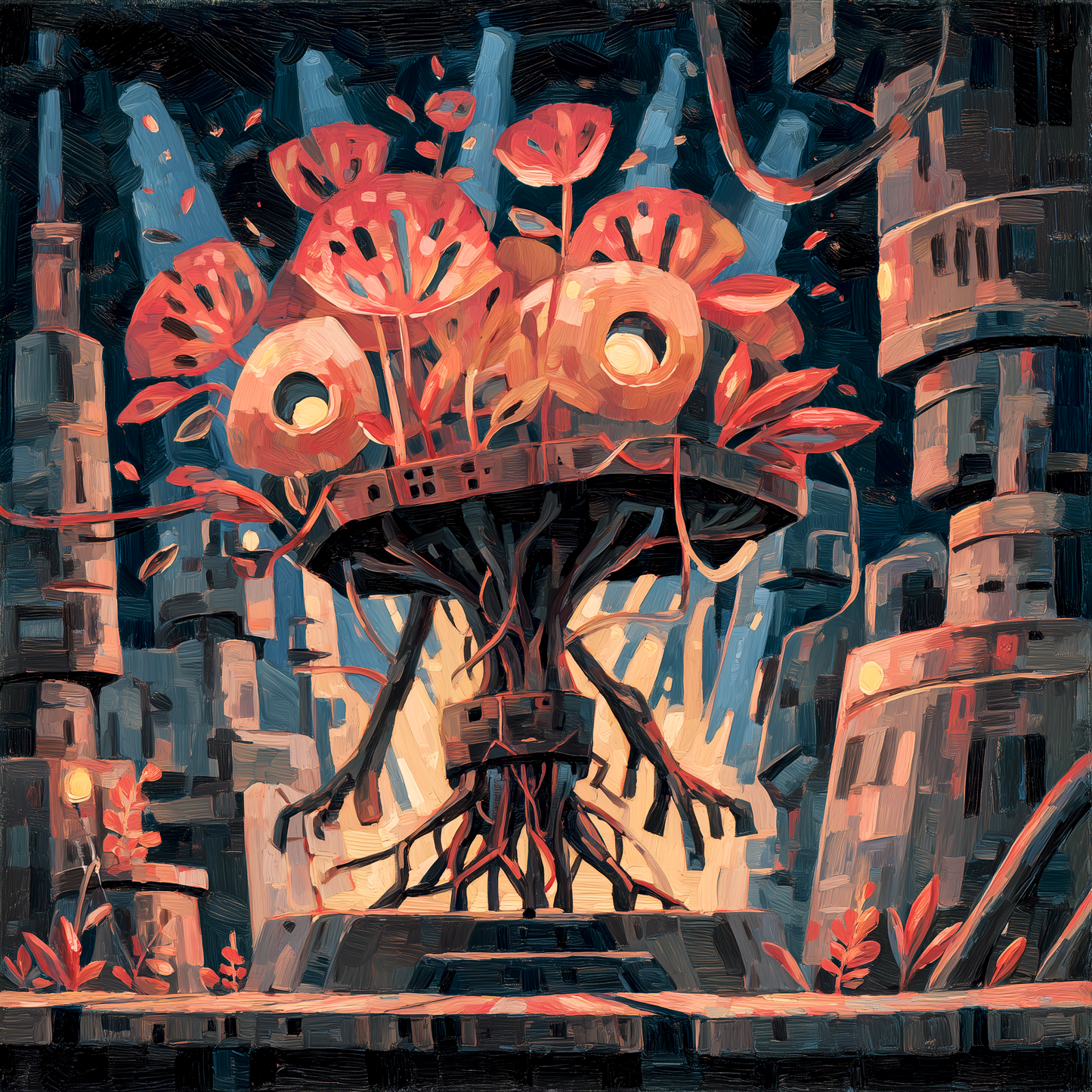 Dystopic nature - Shower Curtain