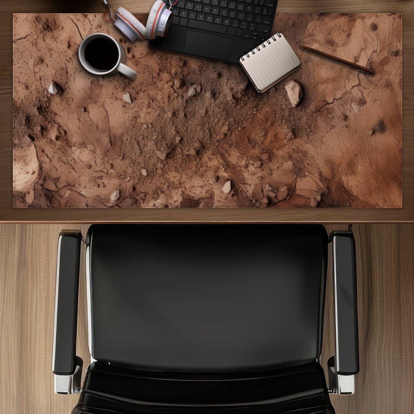 Mud and stones - Desk Mat