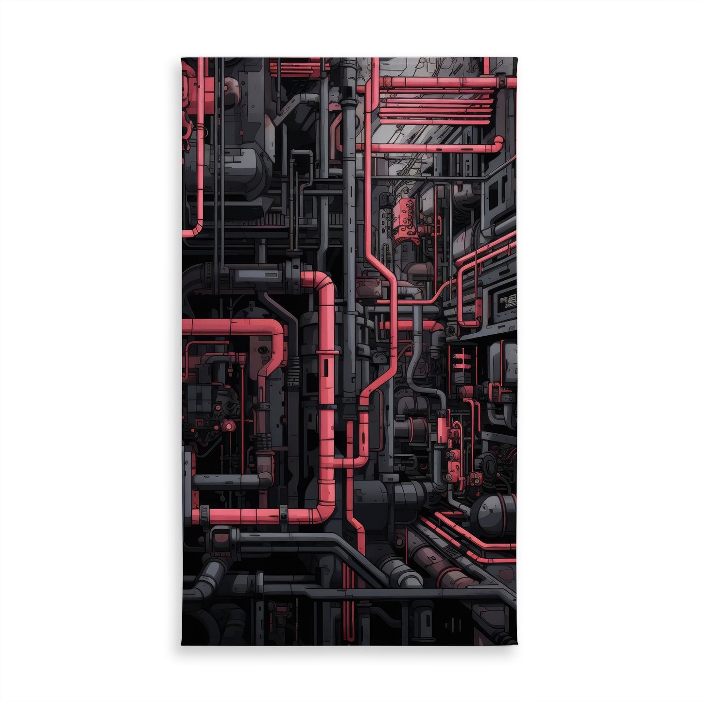 Tubular Nightmare - Black Indoor Outdoor Tablecloth | Home Decor