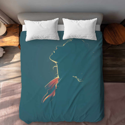 Housse de couette Chuchotis Lumière Silencieuse | Décoration intérieure élégante