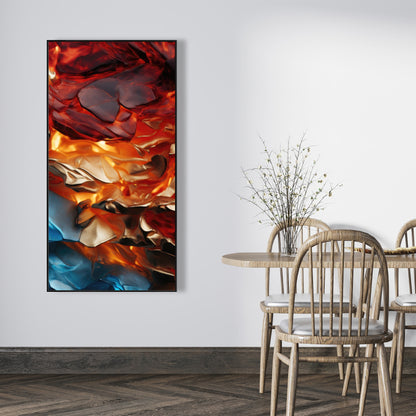 Mineral contrast - 36"x36" Framed canvas