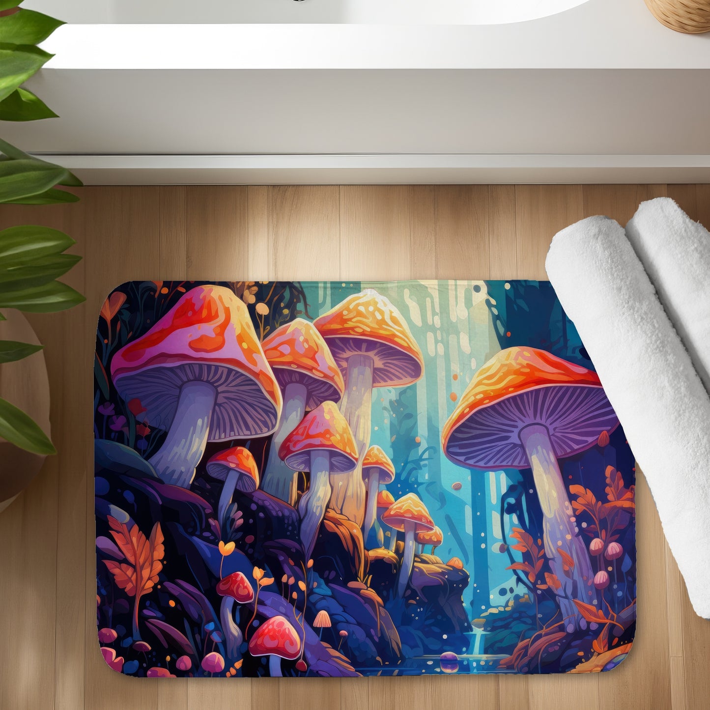 Take a look at that Blue Bath Mat for Home Decor | Soft & Stylish