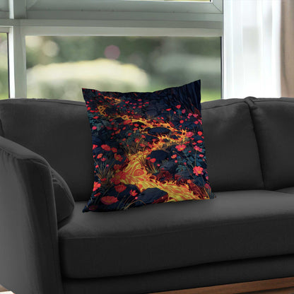 Dodging Nature Black Poly Twill Throw Pillow Insert | Decor
