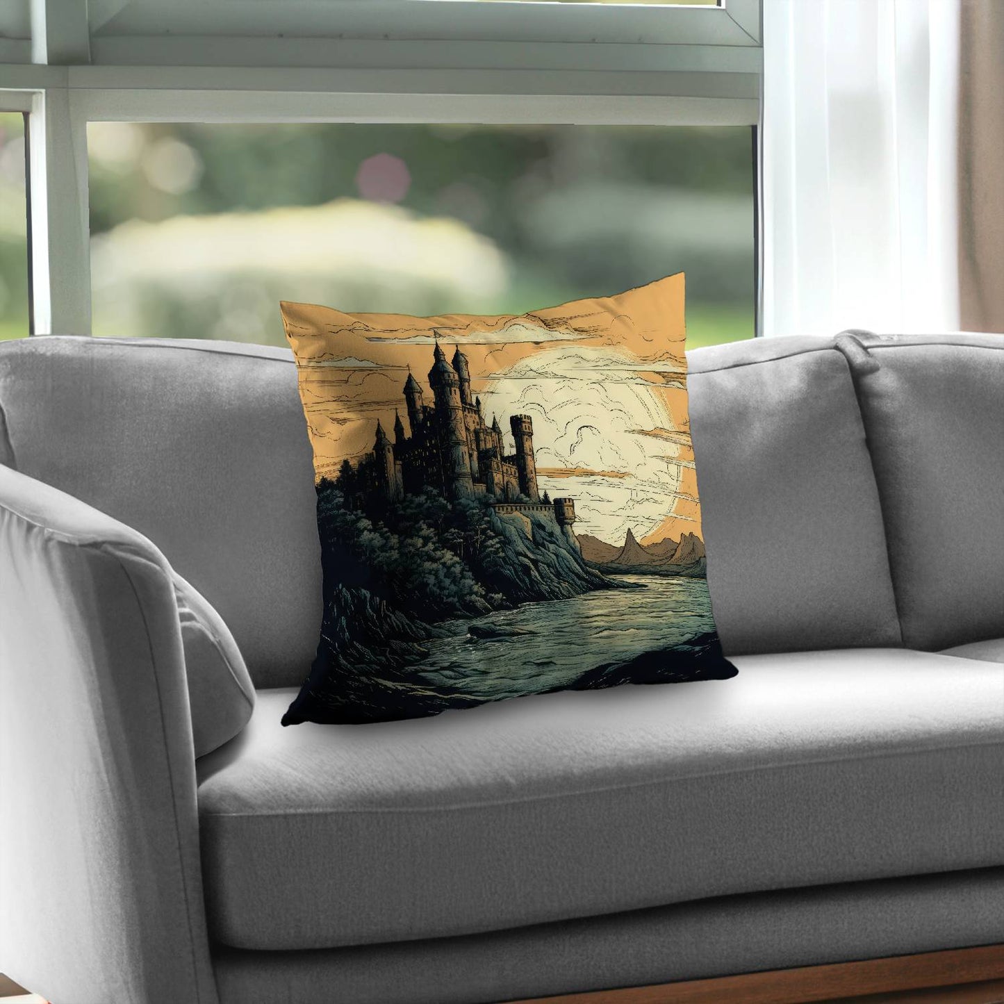 Once upon a time - Throw pillow - Print on demand