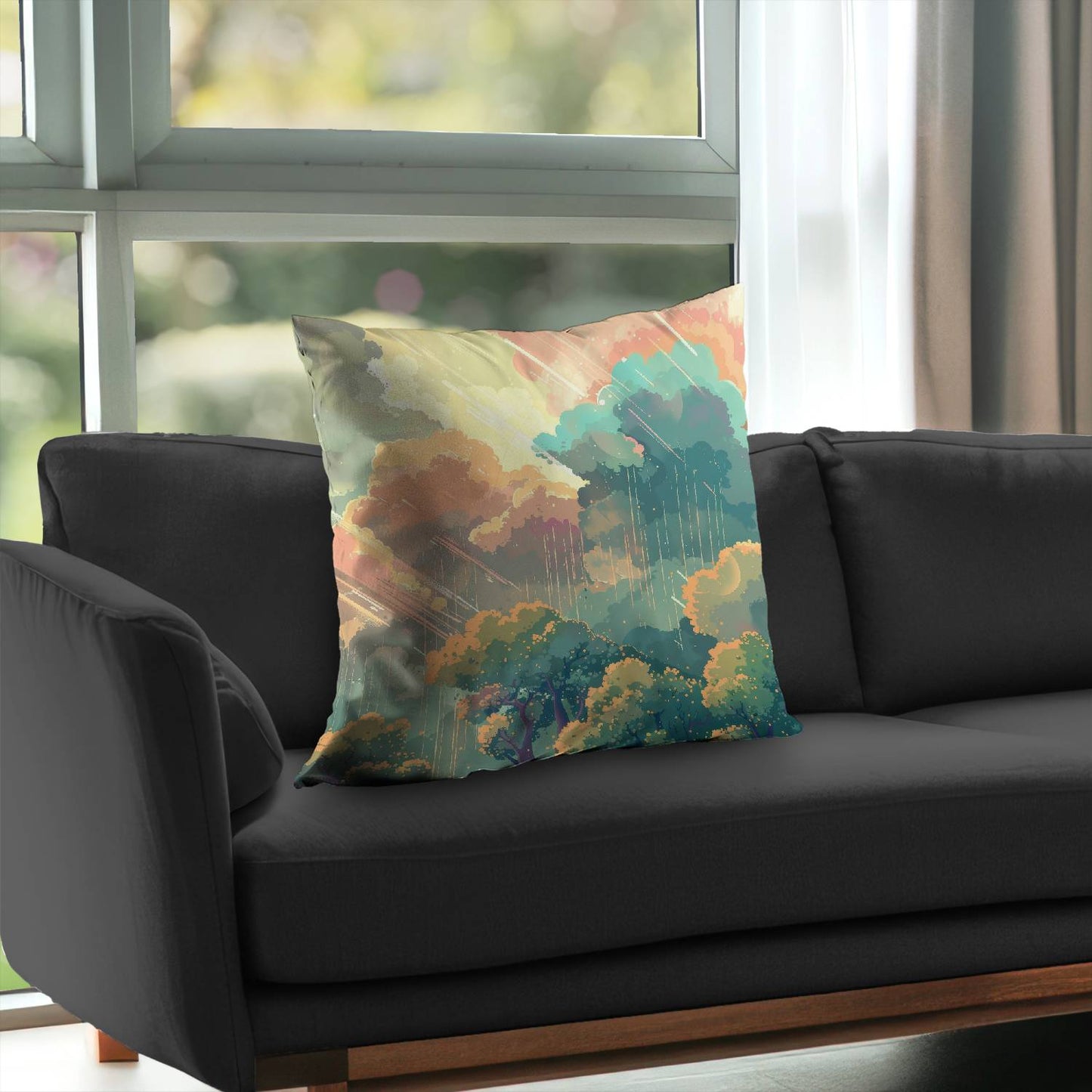 Crystal winds - Throw pillow - Print on demand