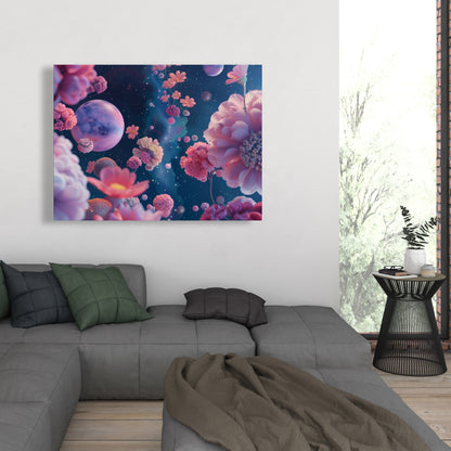 Pink Void - White Canvas for Stylish Home Decor | Art Piece