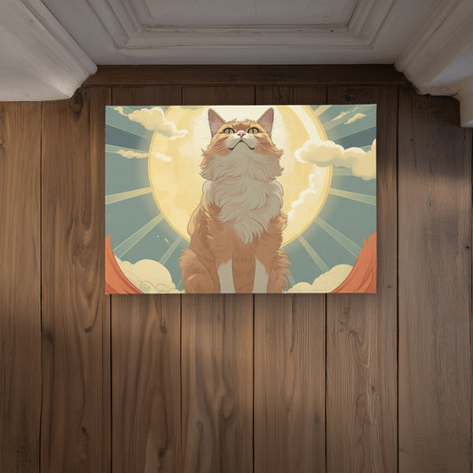 Moewing Above Coral Indoor Outdoor Door Mat - Home Decor