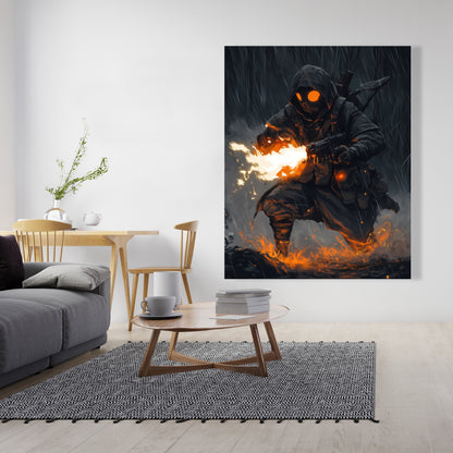 Scorch White Canvas - Stylish Home Decor for Any Space