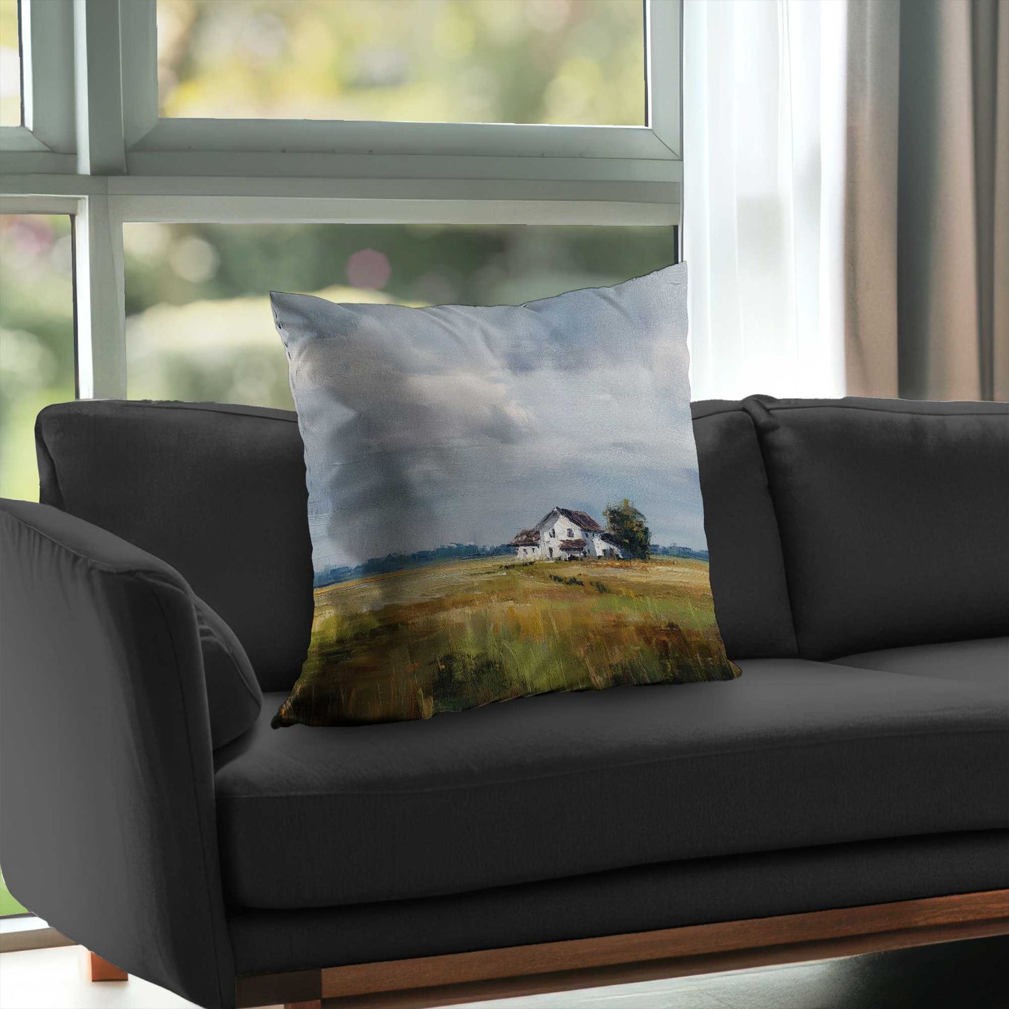 Marsh Poly Twill Throw Pillow - Stylish Home Decor Accent