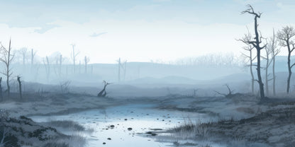 Swampy lands - Desk Mat