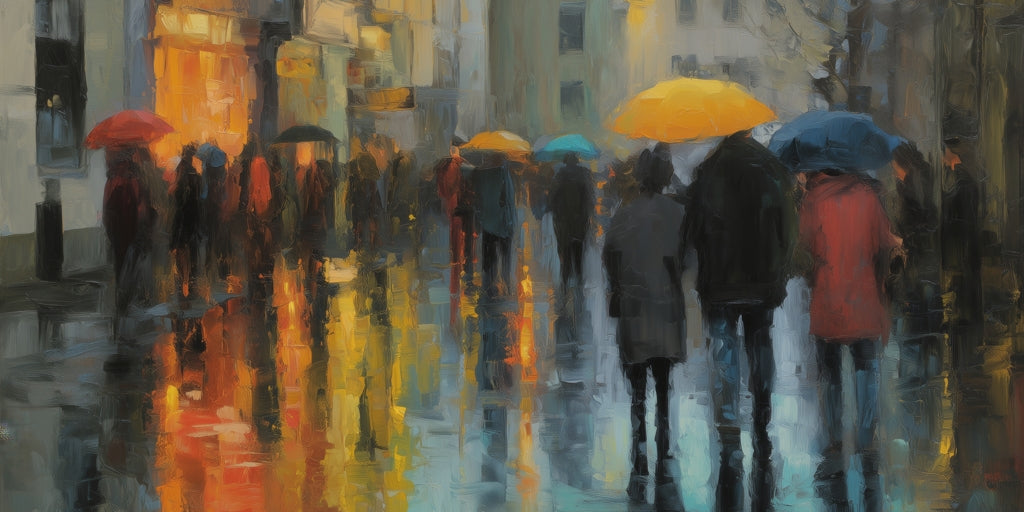 Rainy Day Desk Mat - Stylish Home Decor for Your Workspace