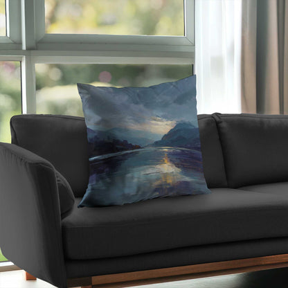 Obscure Poly Twill Throw Pillow - Stylish Home Decor Accent