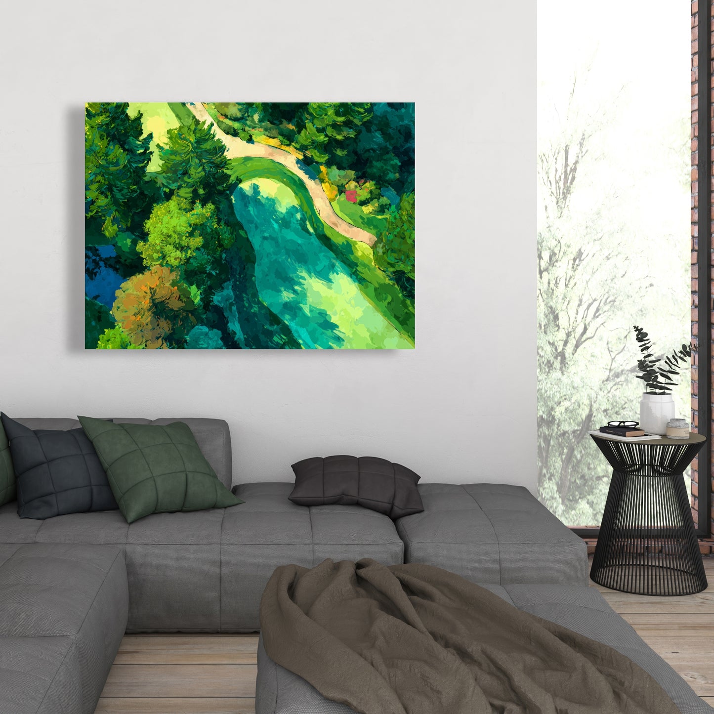 Peaceful Course - Modern Man Cave Canvas for Home Decor