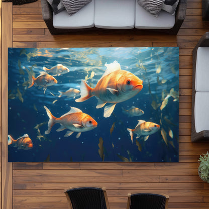 Tapis d'extérieur au design fluide - L'accessoire indispensable pour une décoration stylée