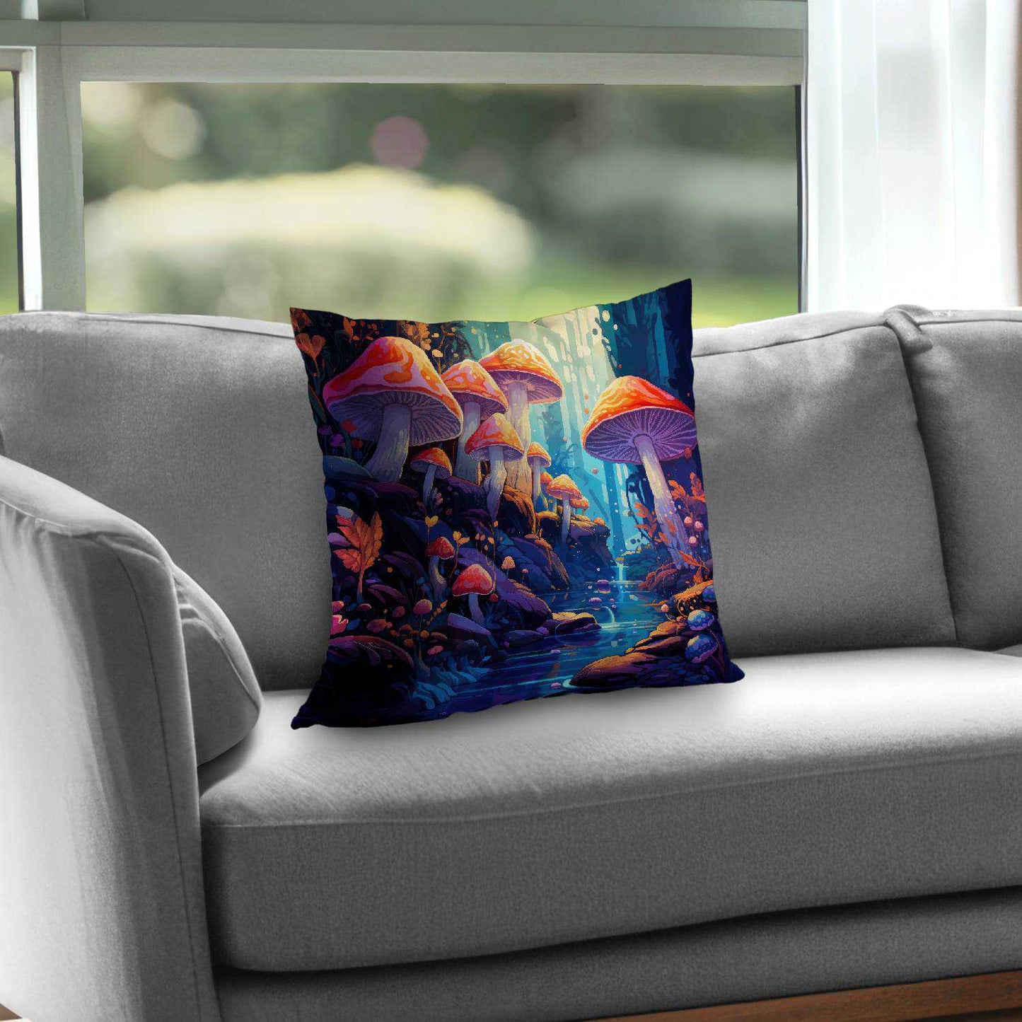 Regardez ça : un coussin décoratif en sergé de polyester pour la décoration intérieure.