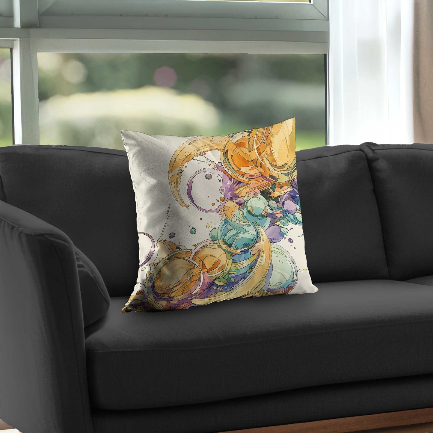 Plan Poly Twill Throw Pillow - Stylish Home Decor Accent
