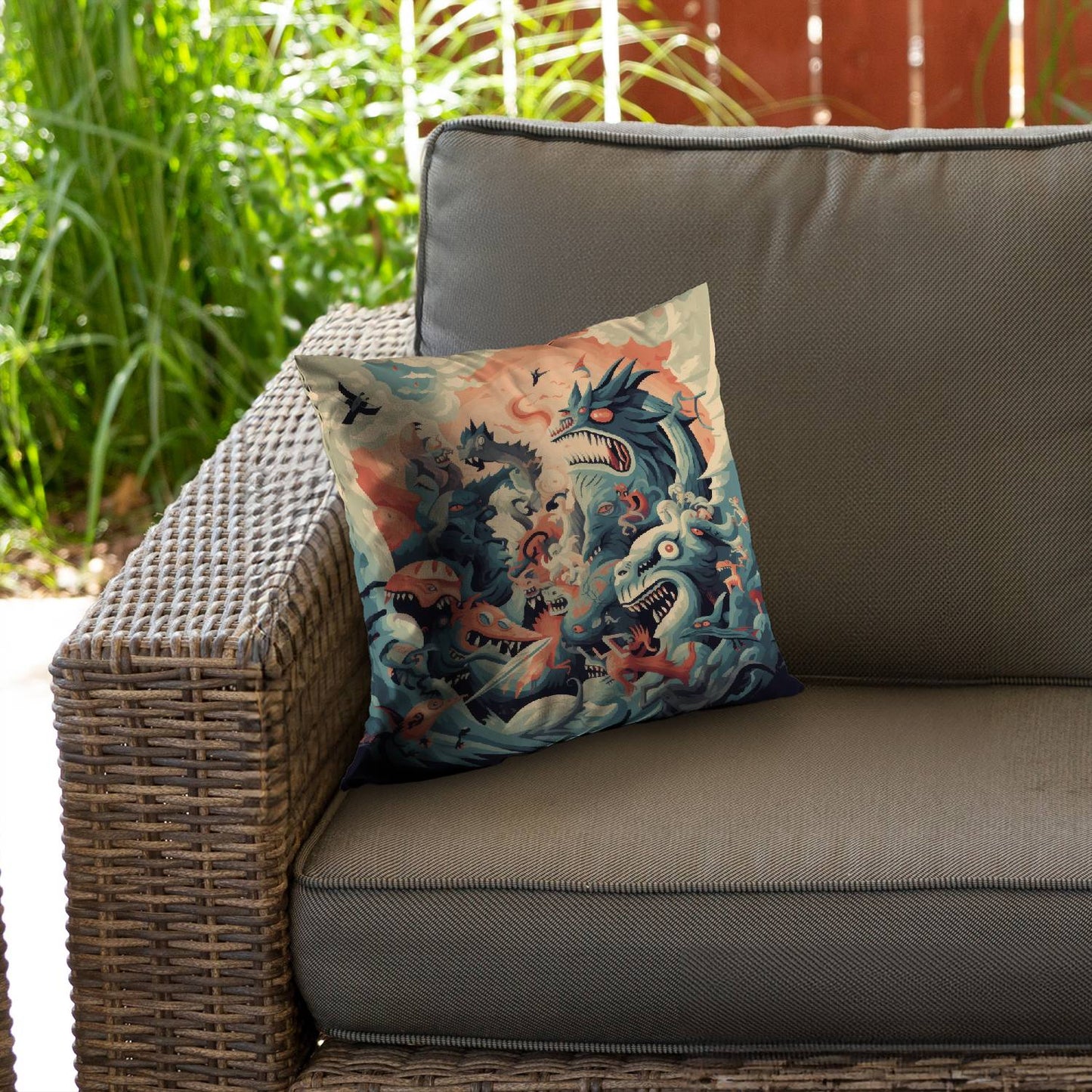 Before time - Throw pillow - Print on demand