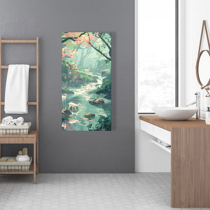 Sipping - Turquoise Canvas Art for Chic Home Decor