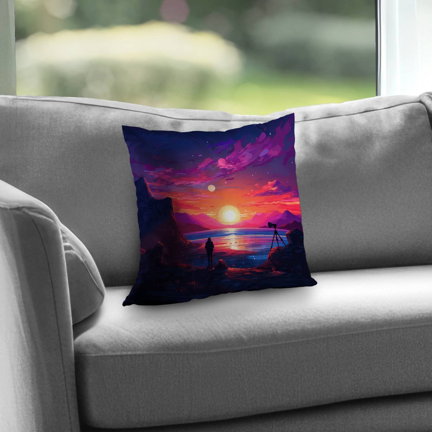 Solitude - Throw pillow - Print on demand