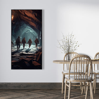 The catacombs - 36"x36" Framed canvas