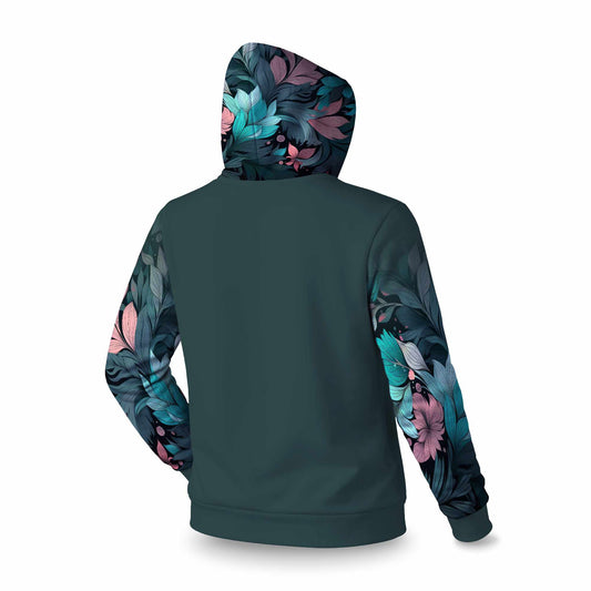 Sweat à capuche à manches longues Neon Leaves | Vêtements élégants