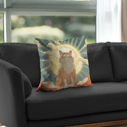 Coussin décoratif en sergé de polyester Moewing Above | Accessoire de décoration intérieure