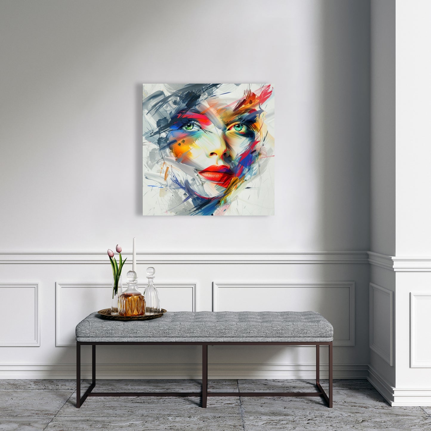 Abstract Look - Red Canvas Art | Modern Wall Art