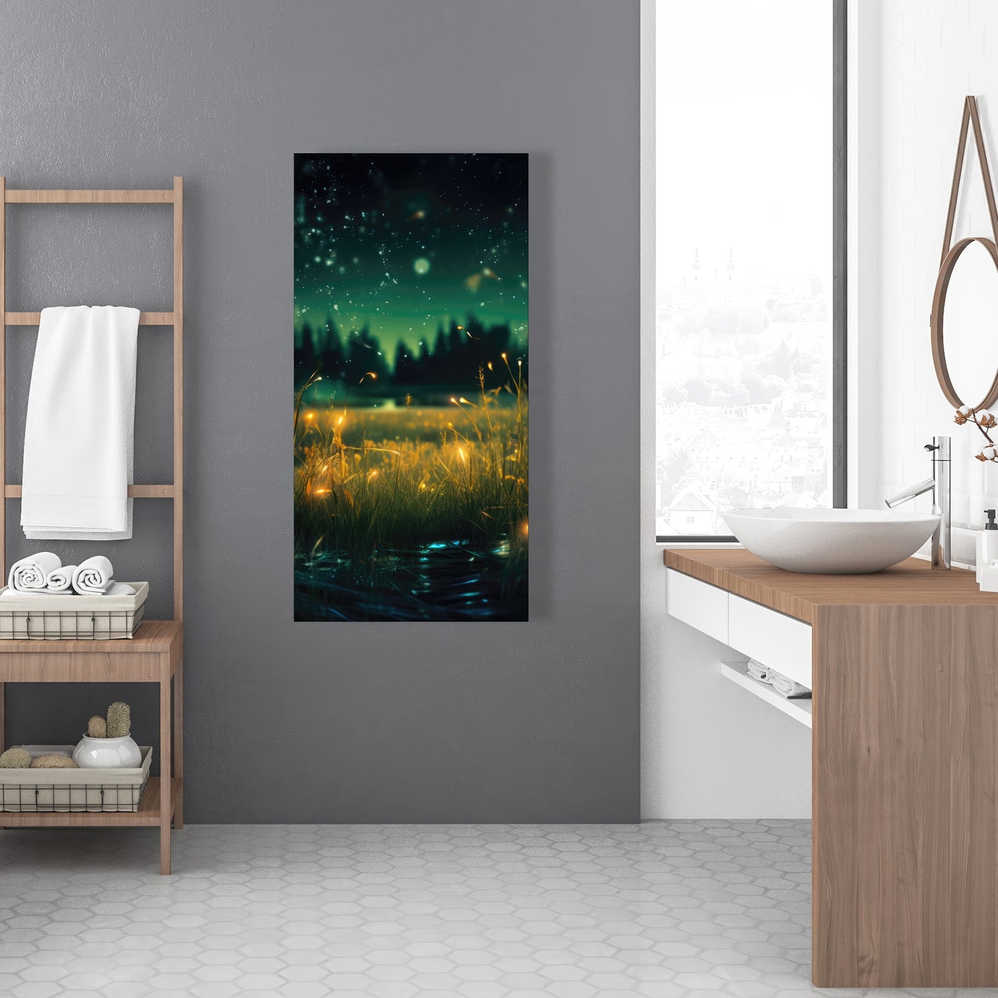 Light in the Dark - Black Canvas Wall Art for Home Decor
