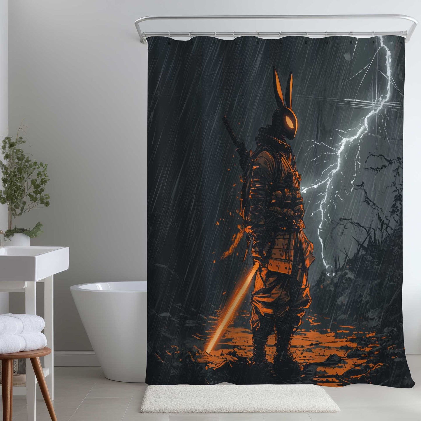 War Machine Gray Shower Curtain | Stylish Home Decor Accent