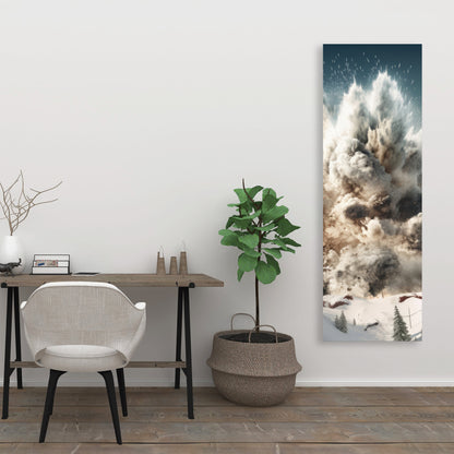 Ruined Excursion - Gray Canvas Art for Home Decor