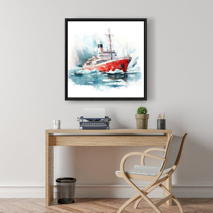 Icebreaker - 36"x36" Framed canvas