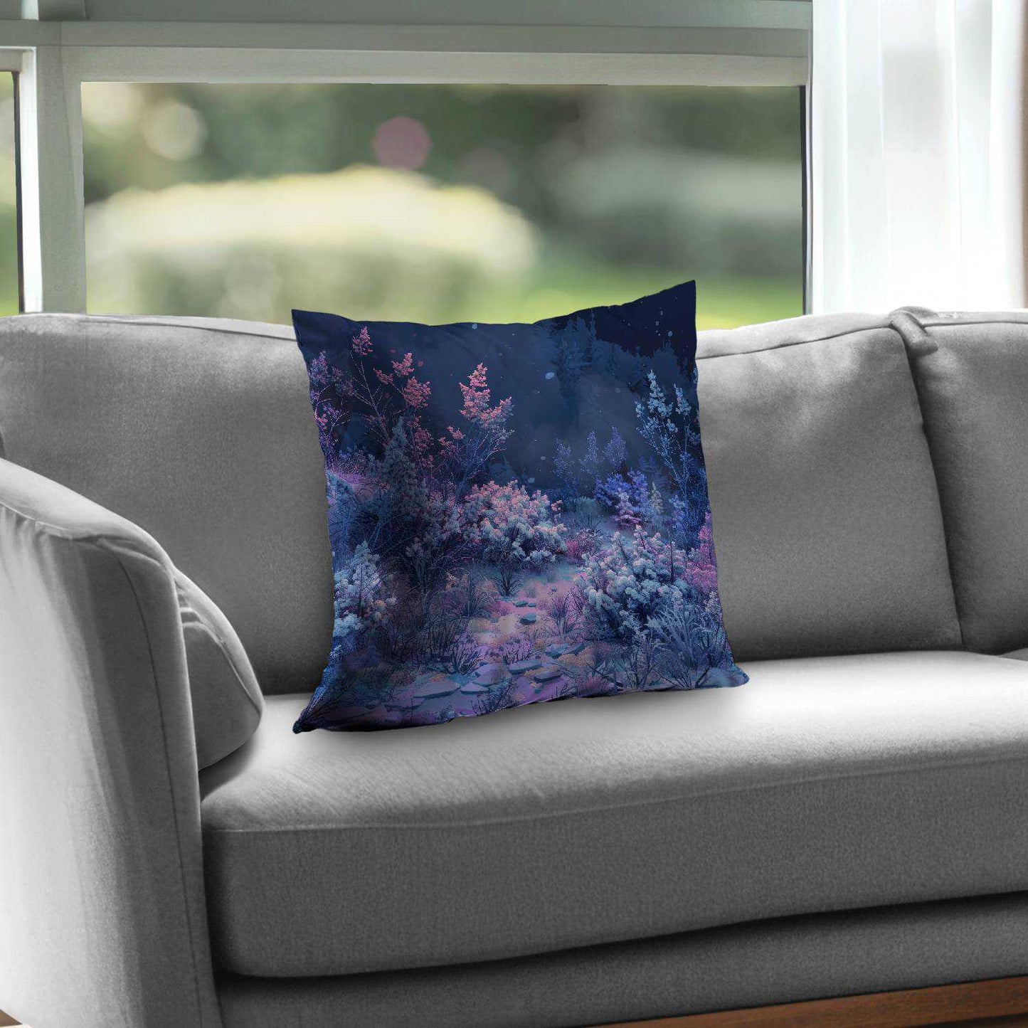 Cold Night Poly Twill Throw Pillow - Cozy Home Decor Accent