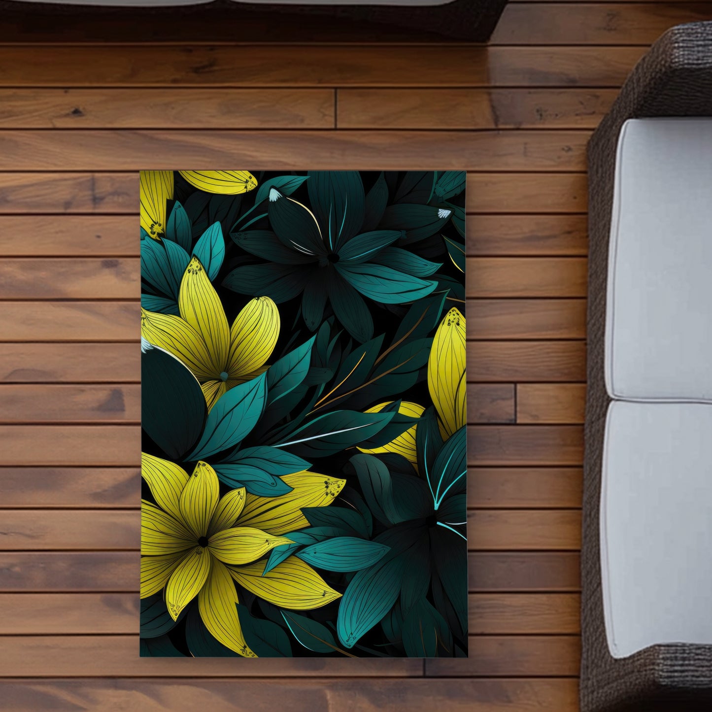 Tapis d'extérieur résistant | Décoration élégante pour les patios