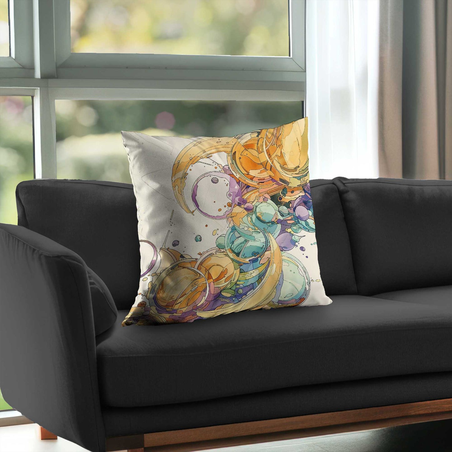 Plan Poly Twill Throw Pillow - Stylish Home Decor Accent