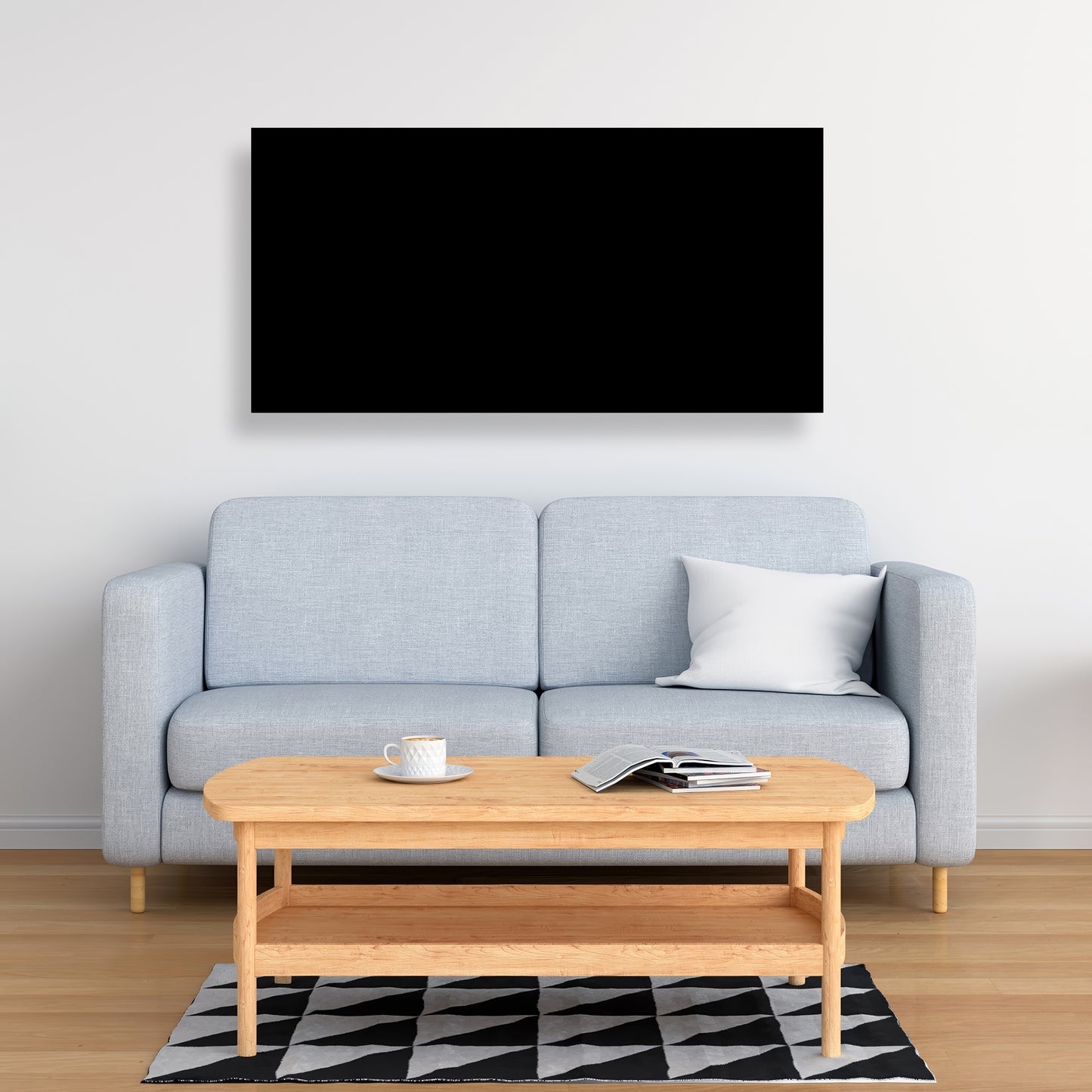 Pure Black - Black Canvas for Elegant Home Decor | Art