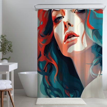 Dangerous lips - Red Shower Curtain for Home Decor | Stylish Design