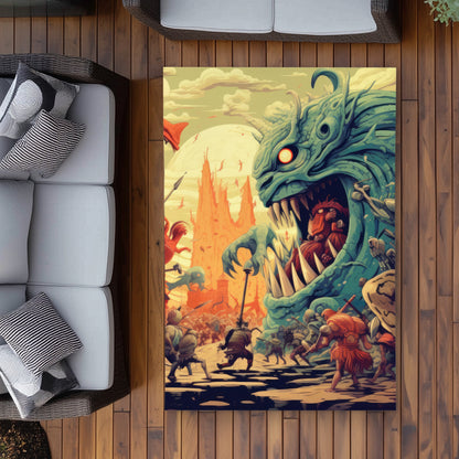 Colossi Brown Outdoor Area Rug - Stylish Home Decor Accessory