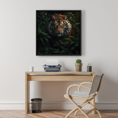 Predator Green Framed Canvas - Stylish Home Decor Accent
