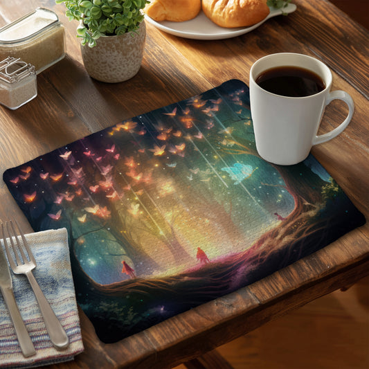 A dream come true - Pink Braided Polyester Placemat Decor