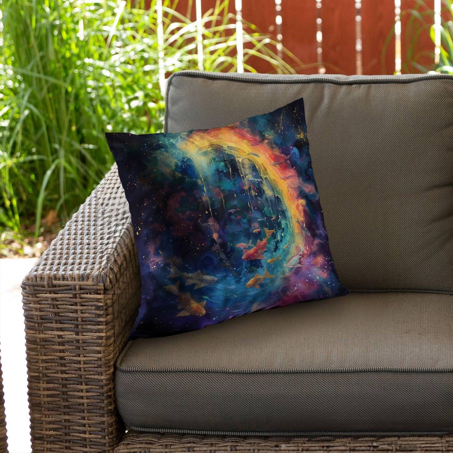 Milky wave - Throw pillow - Print on demand