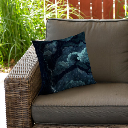 Canopy Blue Poly Twill Throw Pillow Insert for Home Decor