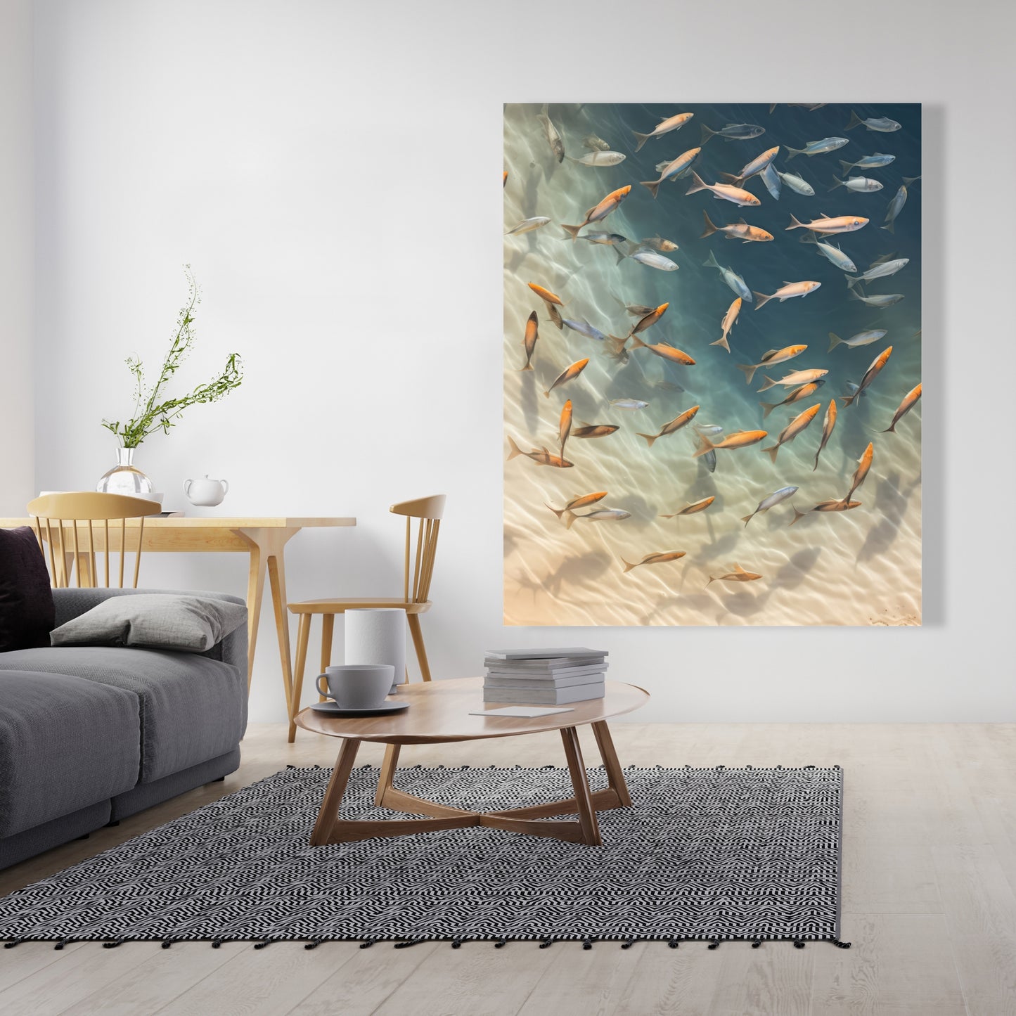 Away from the sand - 32"x32" Canvas