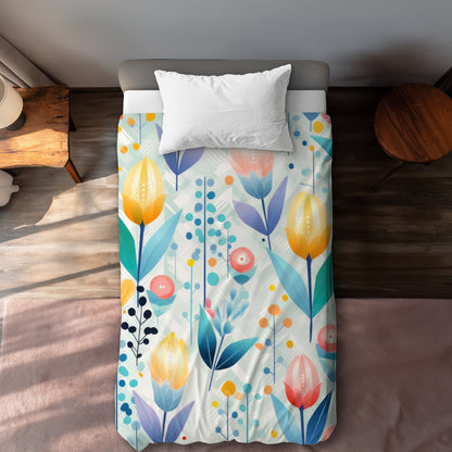 Calming Scents White Duvet Cover - Home Decor Essentials